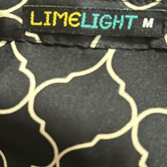 LIMELIGHT Dress‎ Long Top Shirt Sleeves Black Cream Size M Pakistani Indian - Picture 8 of 8